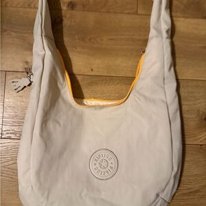 Kipling Cream and Yellow Shoulder Bag